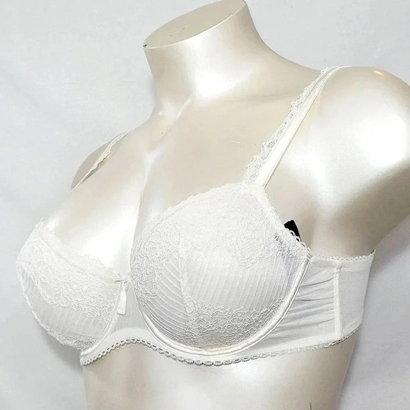 36C Paramour 115056 Amourette Unlined Lace UW Bra Ivory NWT - Picture 2 of 11